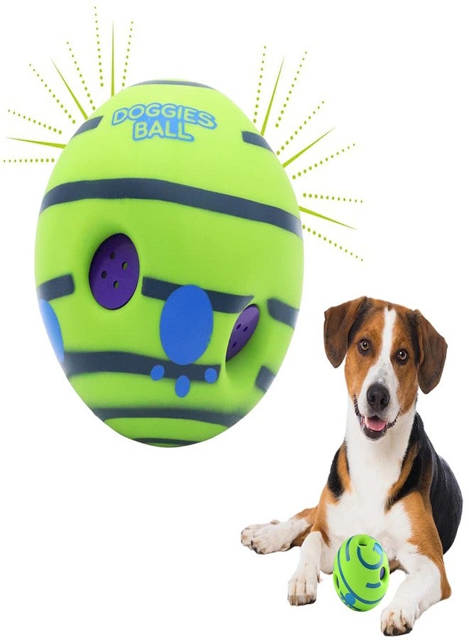 Qpets® Interactive Chew Ball for Dogs Durable PVC Toy with Sound Tubes, 14cm Bounce & Chew Ball for Medium & Large Breeds, Safe Squeaky Toy for Exercise, Play & Dental Health - Image 1